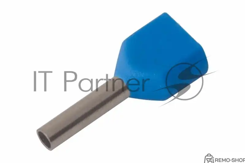 Наконечник штыревой втулочный изолированный F-8 мм 2х0.75 мм² синий