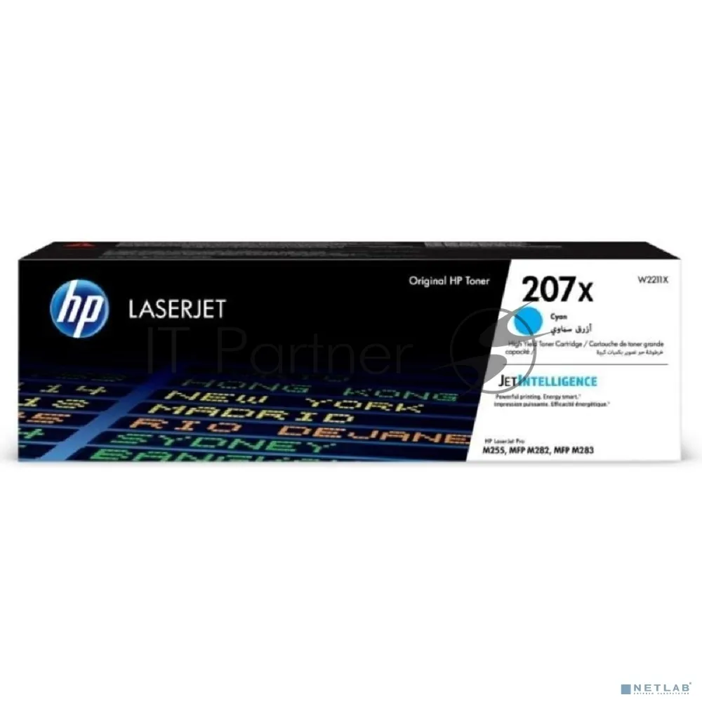 Оригинальный лазерный картридж HP 207X голубой фото 3