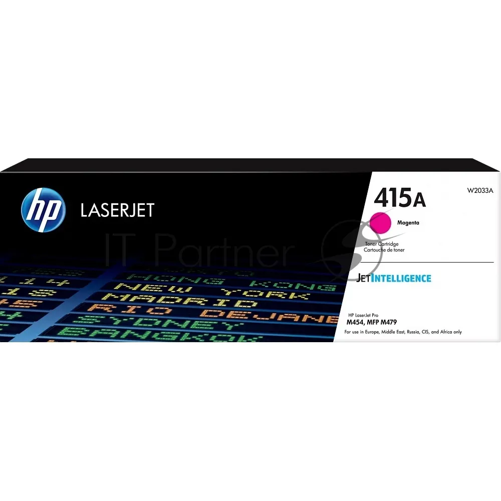 Оригинальный лазерный картридж HP 415A W2033A пурпурный для принтеров LaserJet M454/MFP M479
