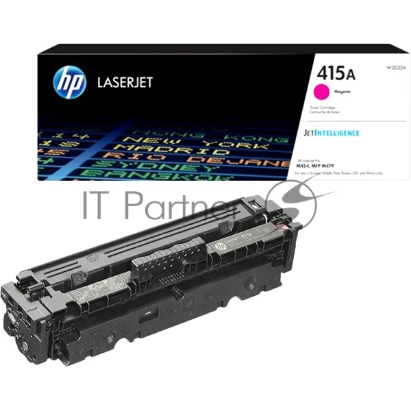 Оригинальный лазерный картридж HP 415A W2033A пурпурный для принтеров LaserJet M454/MFP M479 фото 2