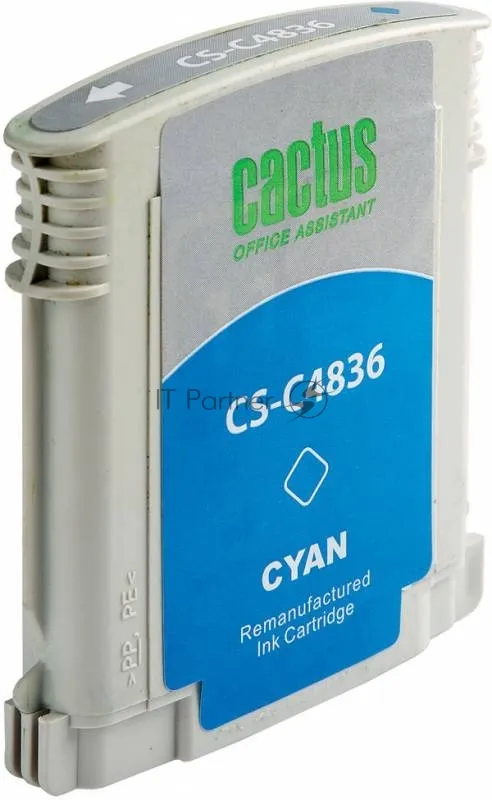 Струйный картридж Cactus CS-C4836 голубой для принтеров HP фото 3