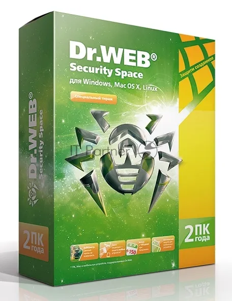 Dr.Web Security Space - лицензия на 2 компьютера года фото 2