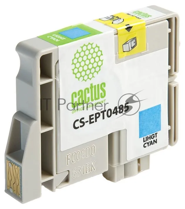 Картридж струйный Cactus CS-EPT0485 светло-голубой для принтеров Epson фото 2