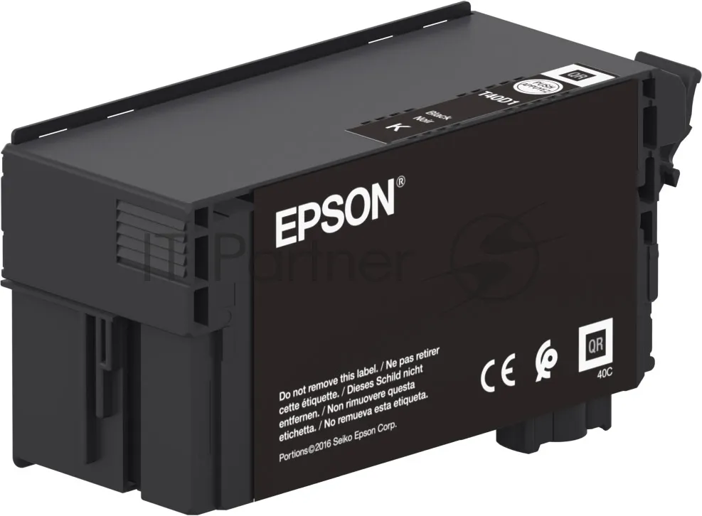 Черный картридж повышенной емкости T40D140 для принтеров Epson SureColor
