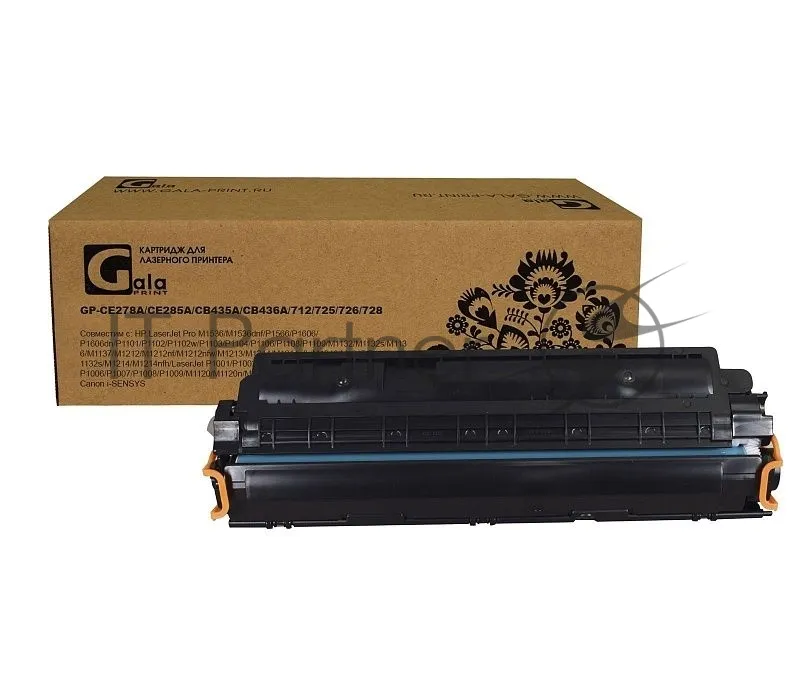Лазерный картридж GalaPrint GP-CE278A/CE285A/CB435A/CB436A/712/725/726/728 (черный, 2000 страниц) фото 2