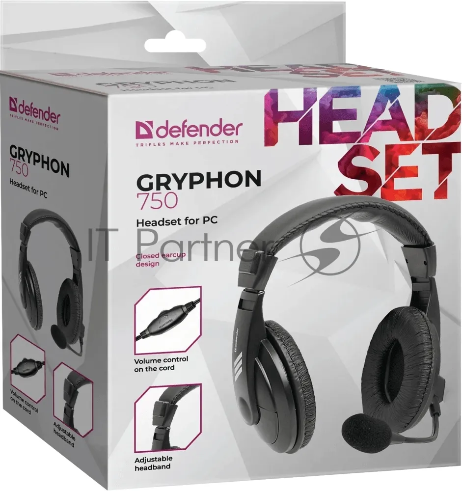 Проводная игровая гарнитура Defender Gryphon 750 фото 3