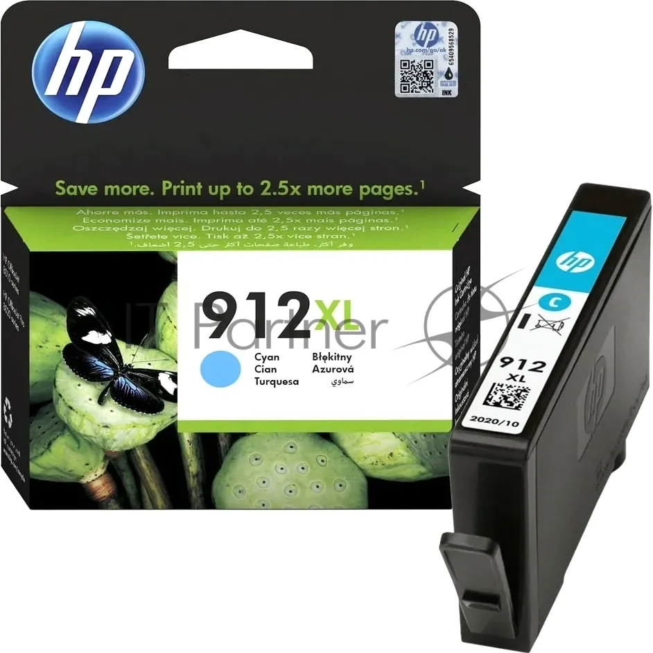 Оригинальный струйный картридж HP 912 голубой для принтеров OfficeJet 801x/802x