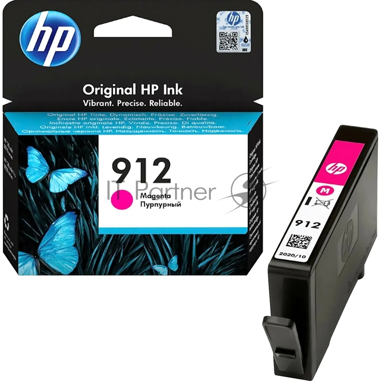 Картридж струйный HP 912 пурпурный