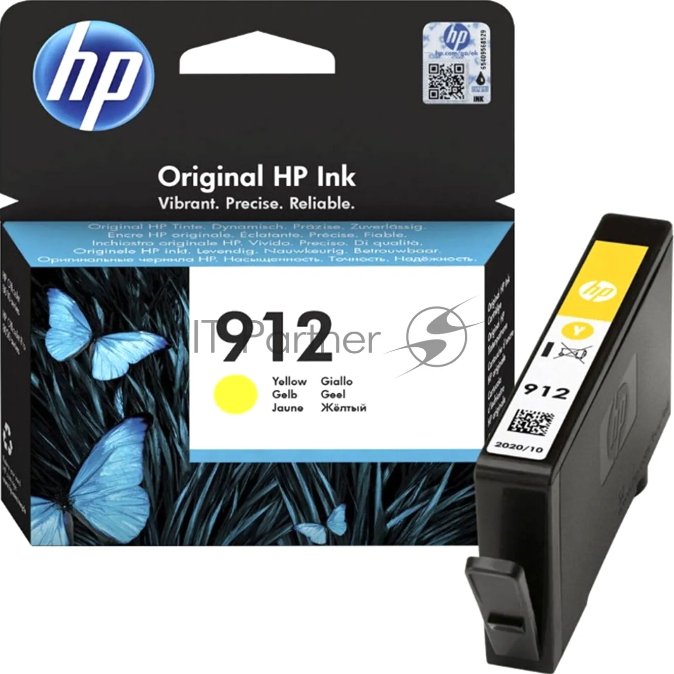 Картридж HP 912 желтый для принтеров OfficeJet 801x/802x