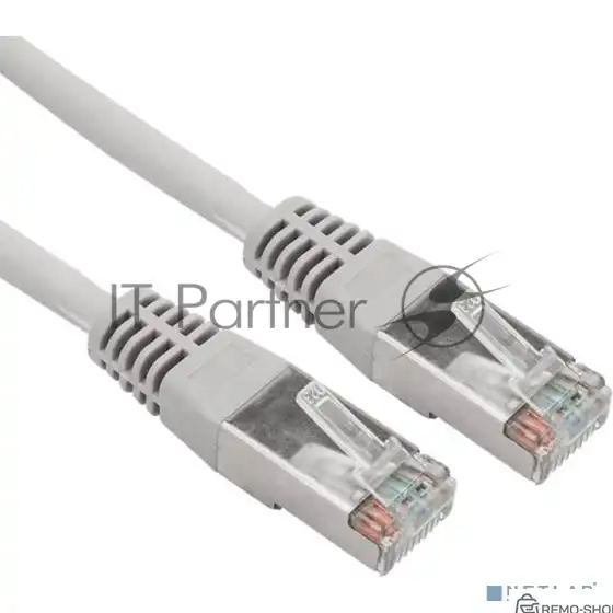 Патч-корд F/UTP Cat.5e, экранированный, 3 метра, серый фото 2