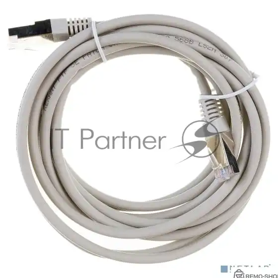 Патч-корд F/UTP Cat.5e, экранированный, 3 метра, серый фото 3