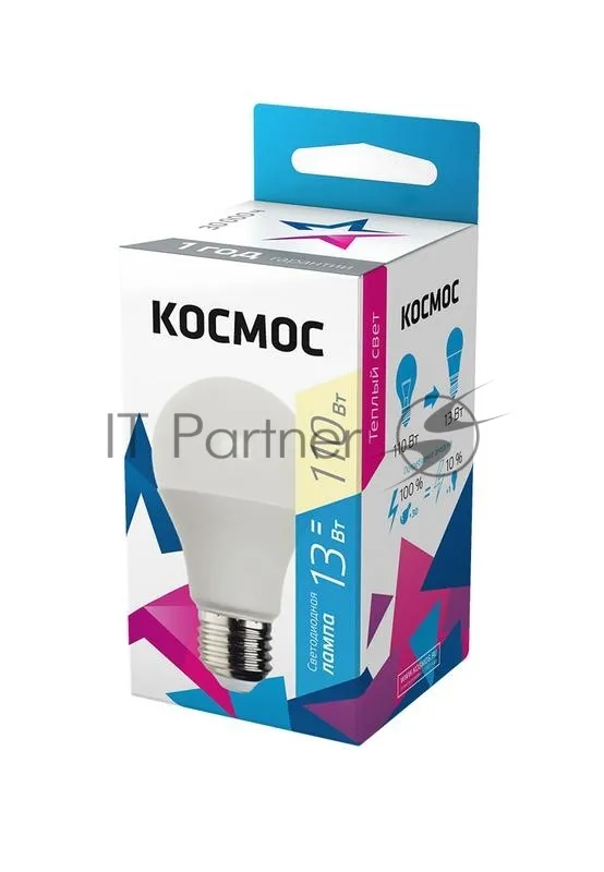 Светодиодная лампа Космос LED BASIC A60 13Вт E27 3000К