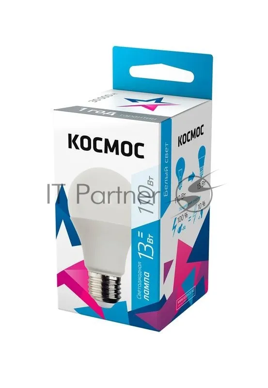 Светодиодная лампа Космос LED BASIC A60 13Вт E27 4500К