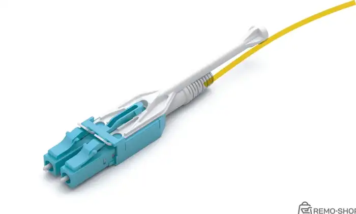 Оптический патч-корд дуплексный LC-LC, OM3, 3 метра, цвет аква