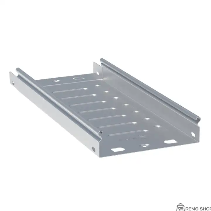 Лоток кабельный неперфорированный 400×50×3000 мм стальной EKF