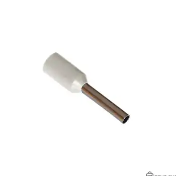 Наконечник штыревой втулочный изолированный НШВИ 0.5мм² F-8мм белый