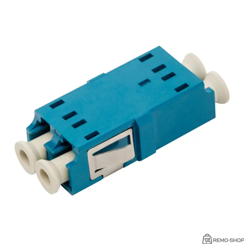 Безфланцевый оптический адаптер LC/SC, синий