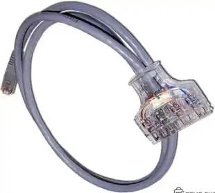 Патч-корд LANMASTER Cat.6, 1 м, RJ45-110 IDC