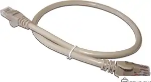Патч-корд LANMASTER Cat.6 U/UTP, RJ45, 1 м, серый