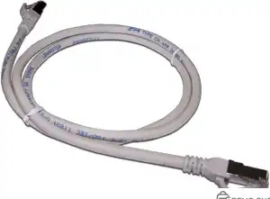 Патч-корд LAN FTP Cat.6A RJ45 серый 5 м