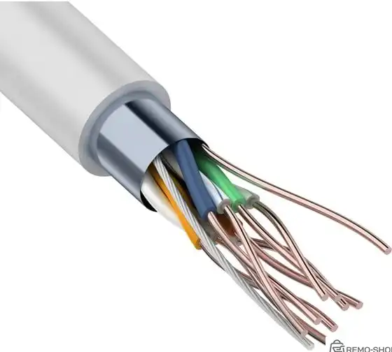 Кабель витая пара FTP Cat.5e серый
