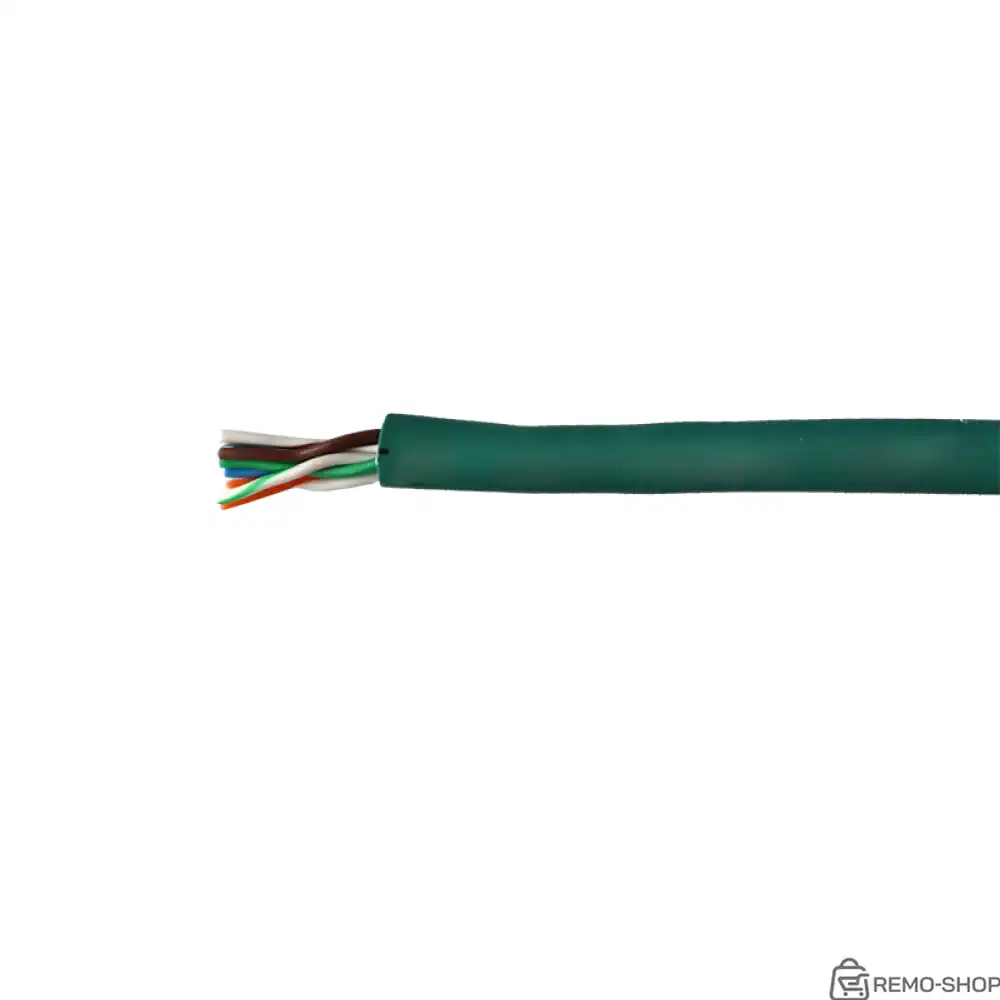 Сетевой кабель витая пара категории 5e LANMASTER LAN-5EUTP-HFLT-GN