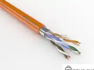Кабель витая пара ParLan Cat5e F/UTP 4 пары огнестойкий безгалогенный оранжевый