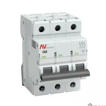 Автоматический выключатель модульный 3-полюсный 63А C 10кА
