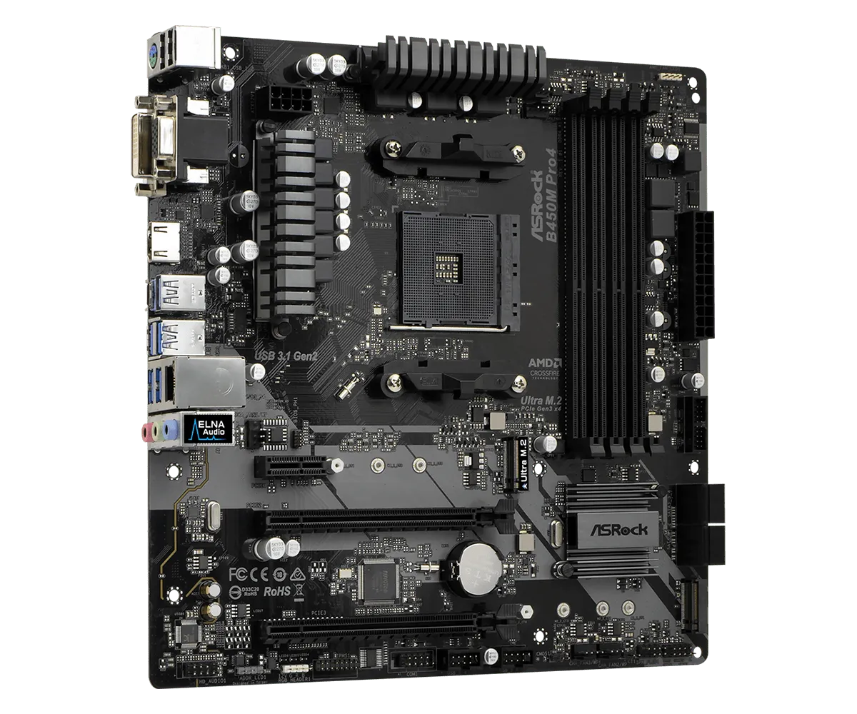 Материнская плата ASRock A320M-HDV R4.0
