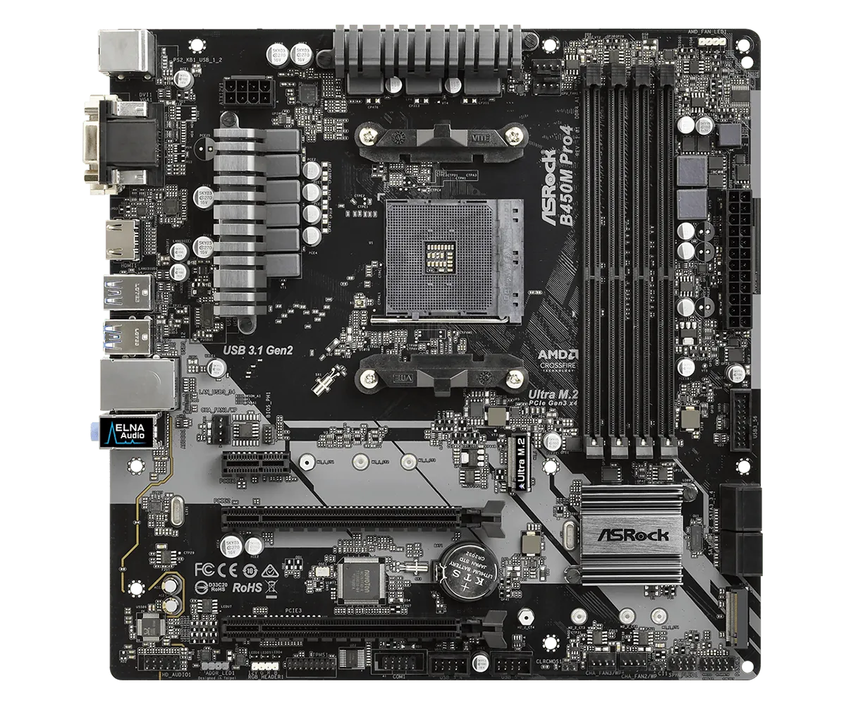 Материнская плата ASRock A320M-HDV R4.0 фото 2