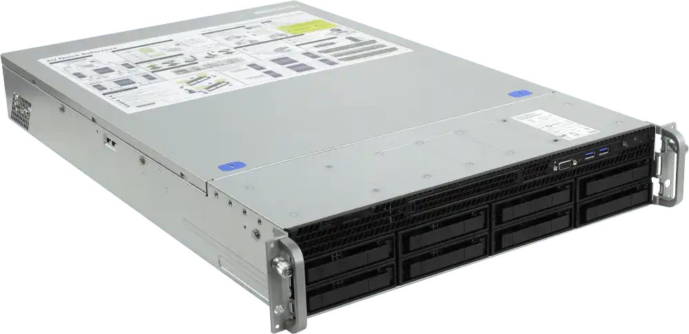 Стойкий 2U сервер YADRO X2-200 с двумя процессорами Intel Xeon Silver
