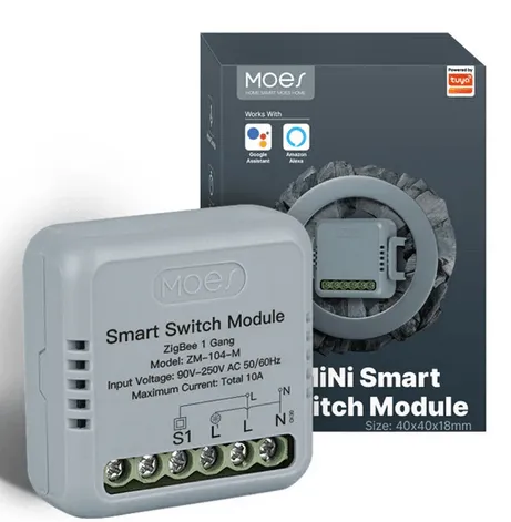 Moes ZigBee Smart Switch Module ZM-104B-M-MS (2 канала)
