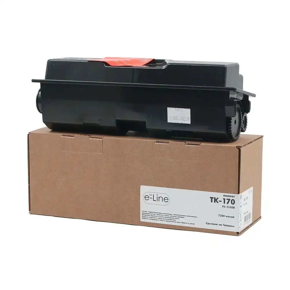 Тонер-картридж e-Line TK-170 для Kyocera FS-1320d/FS-1320dn/FS-1370dn (чёрный)