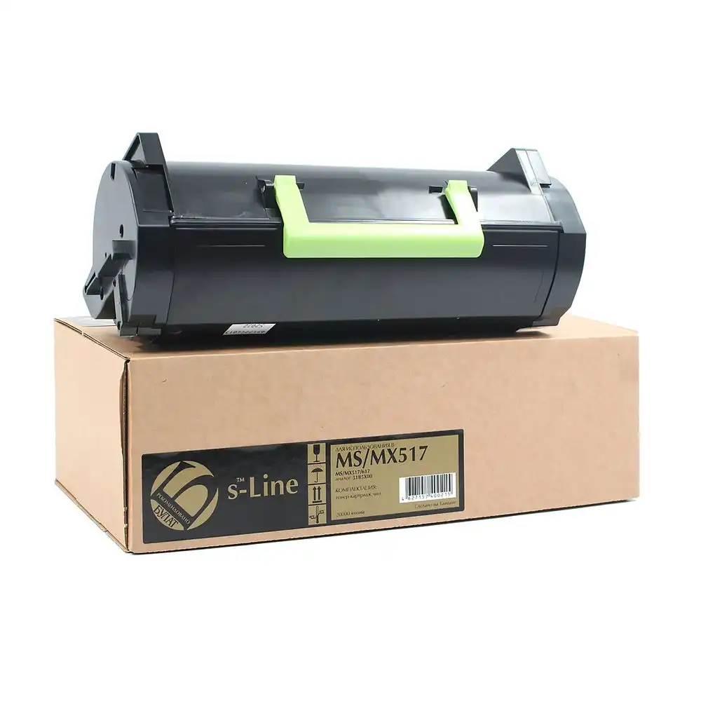 Тонер-картридж для Lexmark MS517/MX517 (чёрный, 20000 страниц)