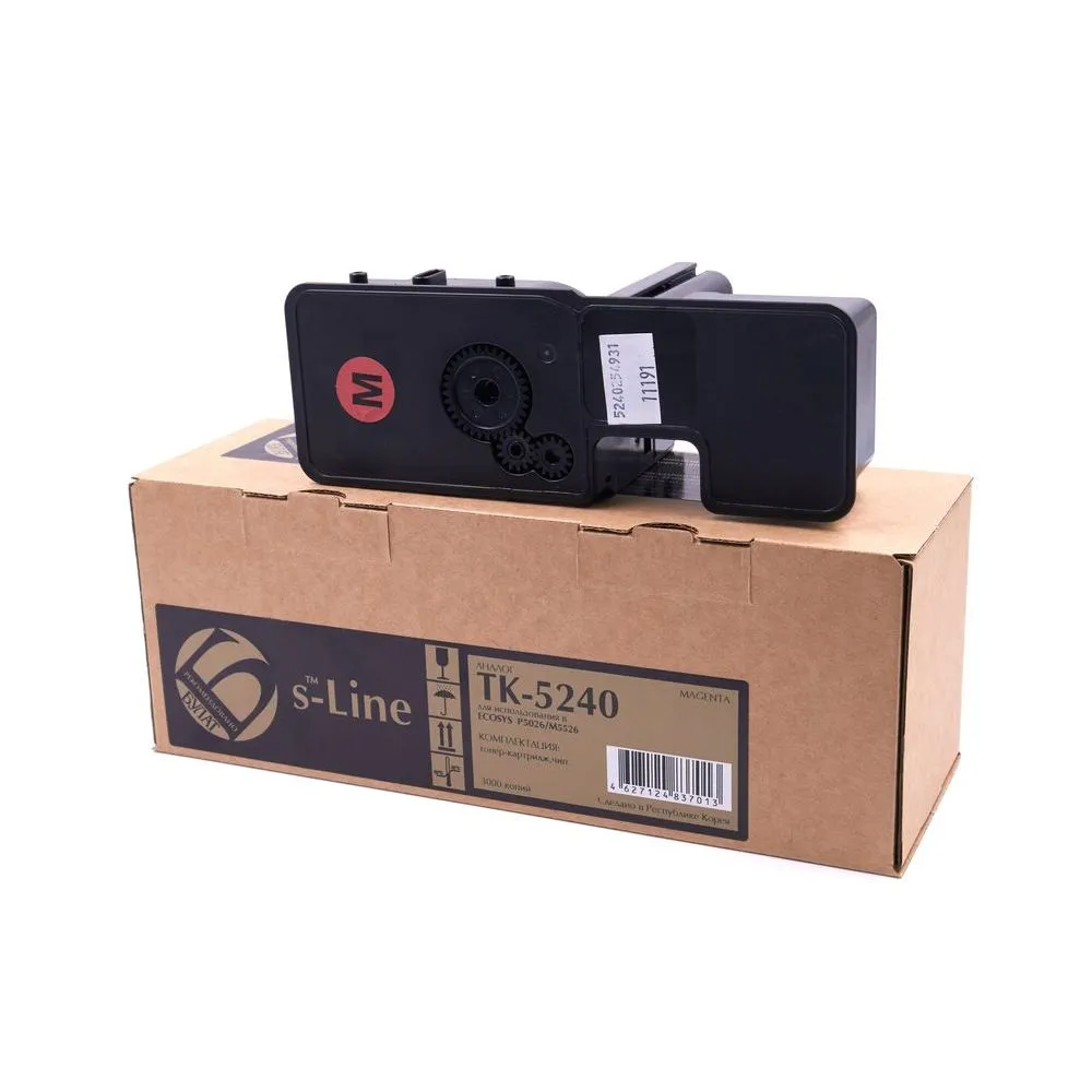 Тонер-картридж БУЛАТ s-Line TK-5240M пурпурный для Kyocera ECOSYS P5026cdn, M5526cdn