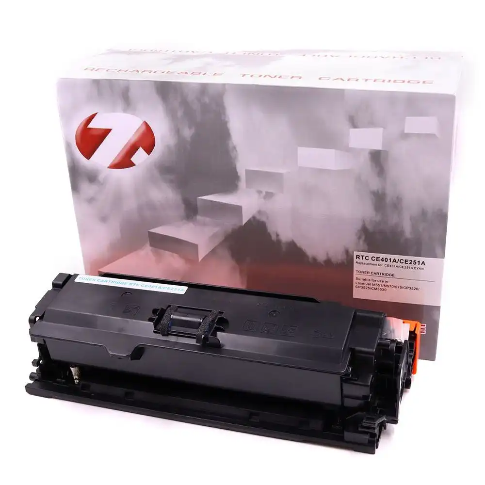 Совместимый голубой тонер-картридж для HP Color LaserJet CP3525/M551