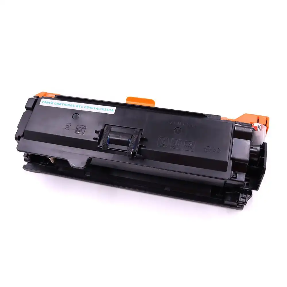 Совместимый голубой тонер-картридж для HP Color LaserJet CP3525/M551 фото 2