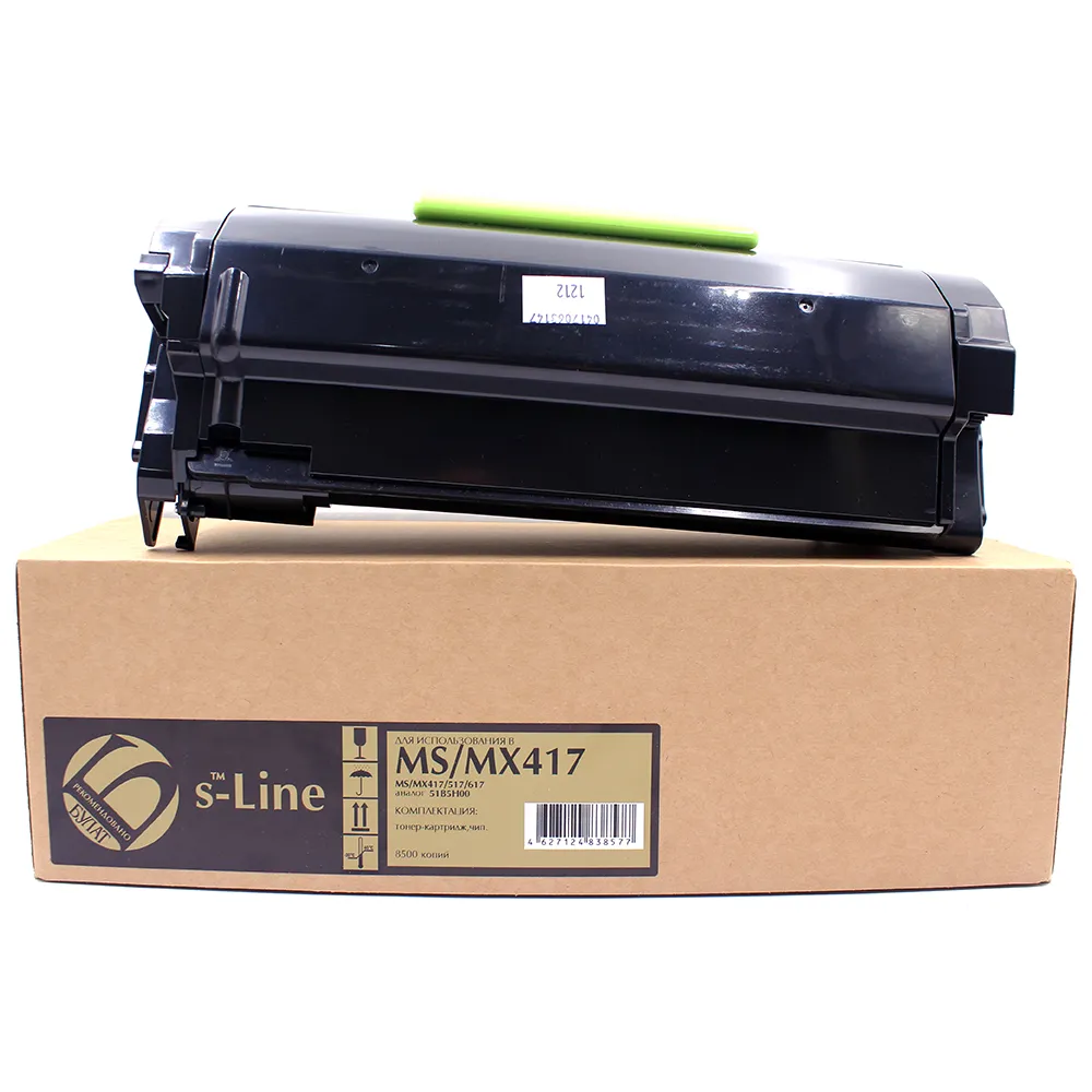 Тонер-картридж для принтеров Lexmark MS417 и MX417 (чёрный, 8500 страниц)