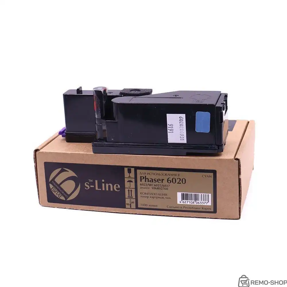 Тонер-картридж голубого цвета для Xerox Phaser 6020 и WorkCentre 6025