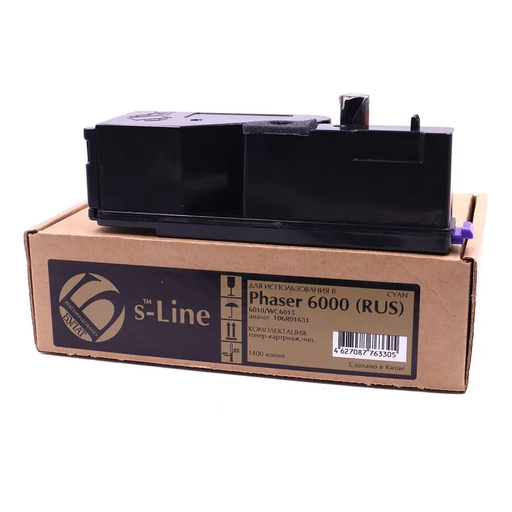 Тонер-картридж БУЛАТ s-Line голубой для Xerox Phaser 6000 и WorkCentre 6015