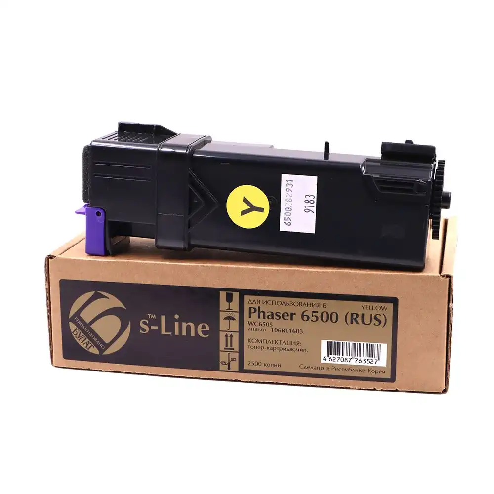 Тонер-картридж БУЛАТ s-Line жёлтого цвета для Xerox Phaser 6500/WC 6505