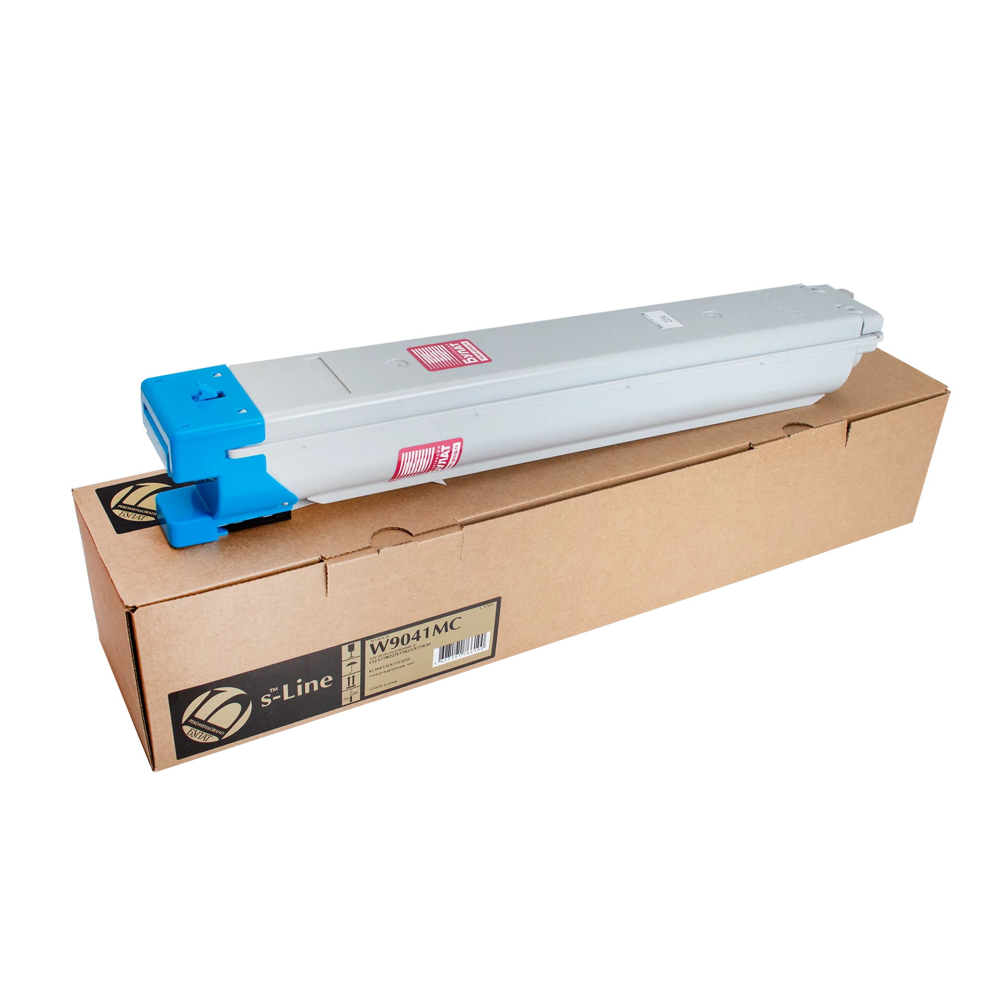 Тонер-картридж БУЛАТ s-Line W9041MC для HP Color LaserJet E77822 (голубой, ресурс 32000 страниц)