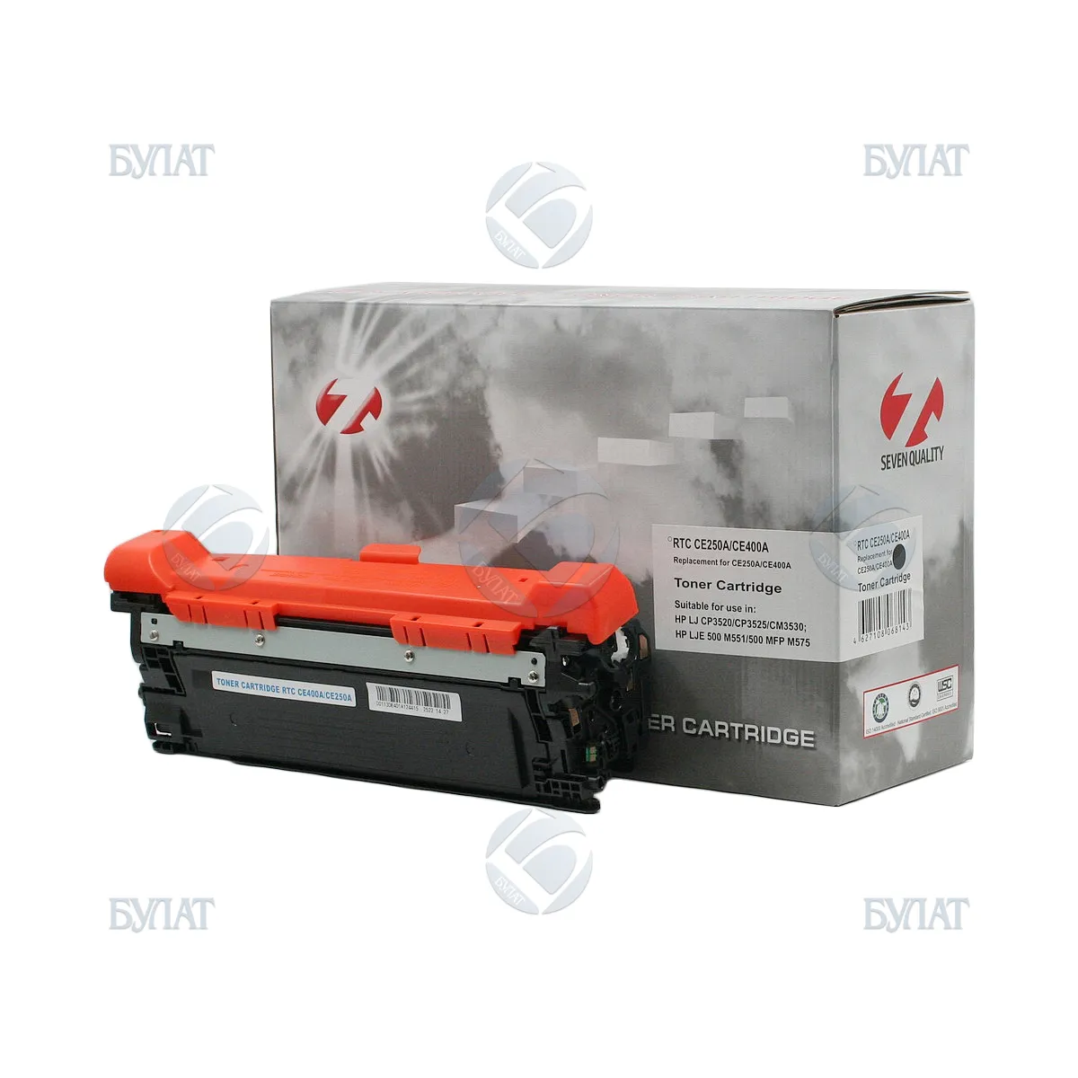Тонер-картридж для HP Color LaserJet CP4025 (чёрный, ресурс 8500 страниц)