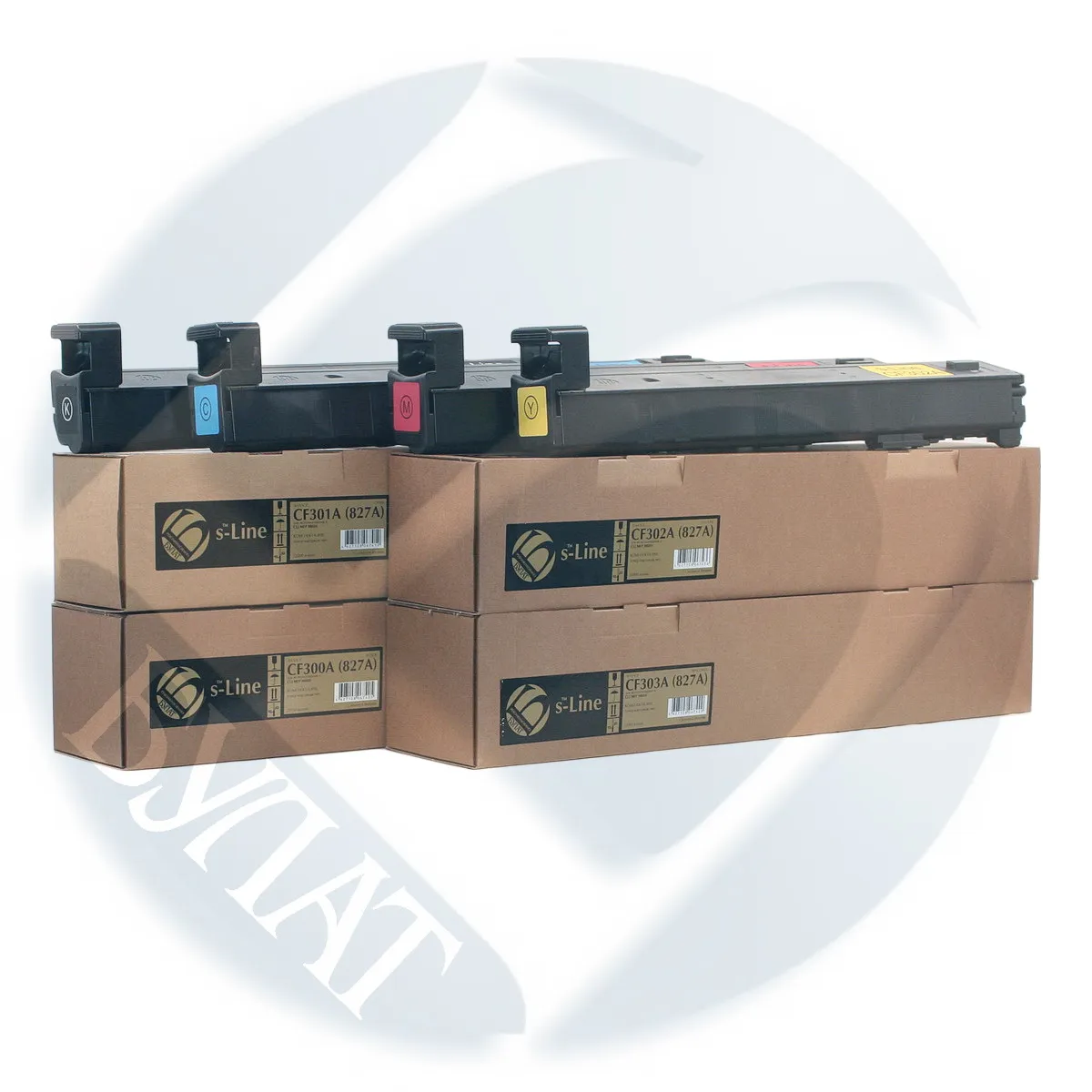 Тонер-картридж БУЛАТ s-Line CF301A для HP Color LaserJet M880 (голубой)