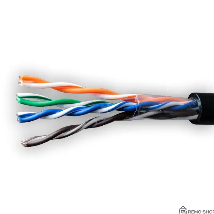 Витая пара F/UTP кат 5e 4х2х0.46 AWG24 Light PE OUT