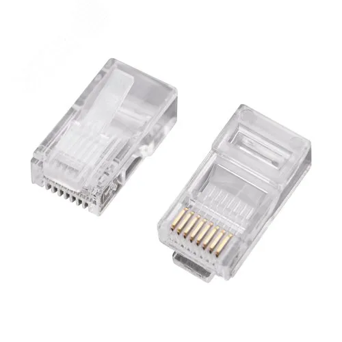 Модуль Keystone Jack RJ-45 UTP категории 6 с пылезащитной шторкой 180°, белый фото 3