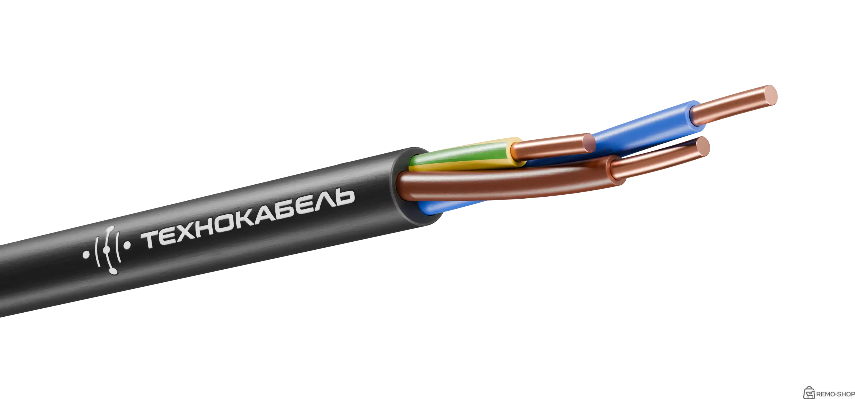 Кабель силовой ВВГнг(А)-LSLTx 3х1.5 ок(N.РЕ)-0.660 ТРТС