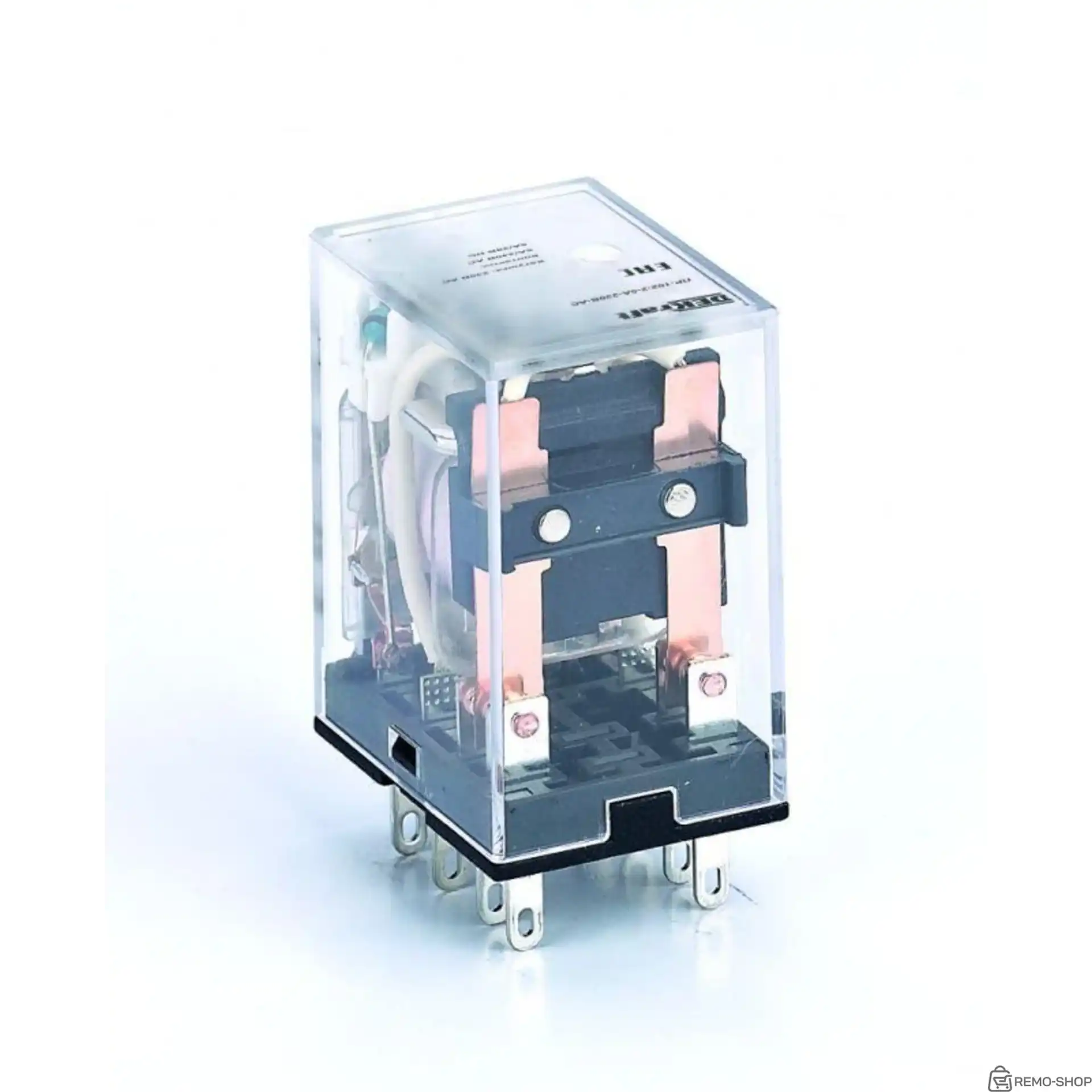 Промежуточное реле ПР-102, 5А, 24В DC, 2 переключающих контакта, с LED-индикацией