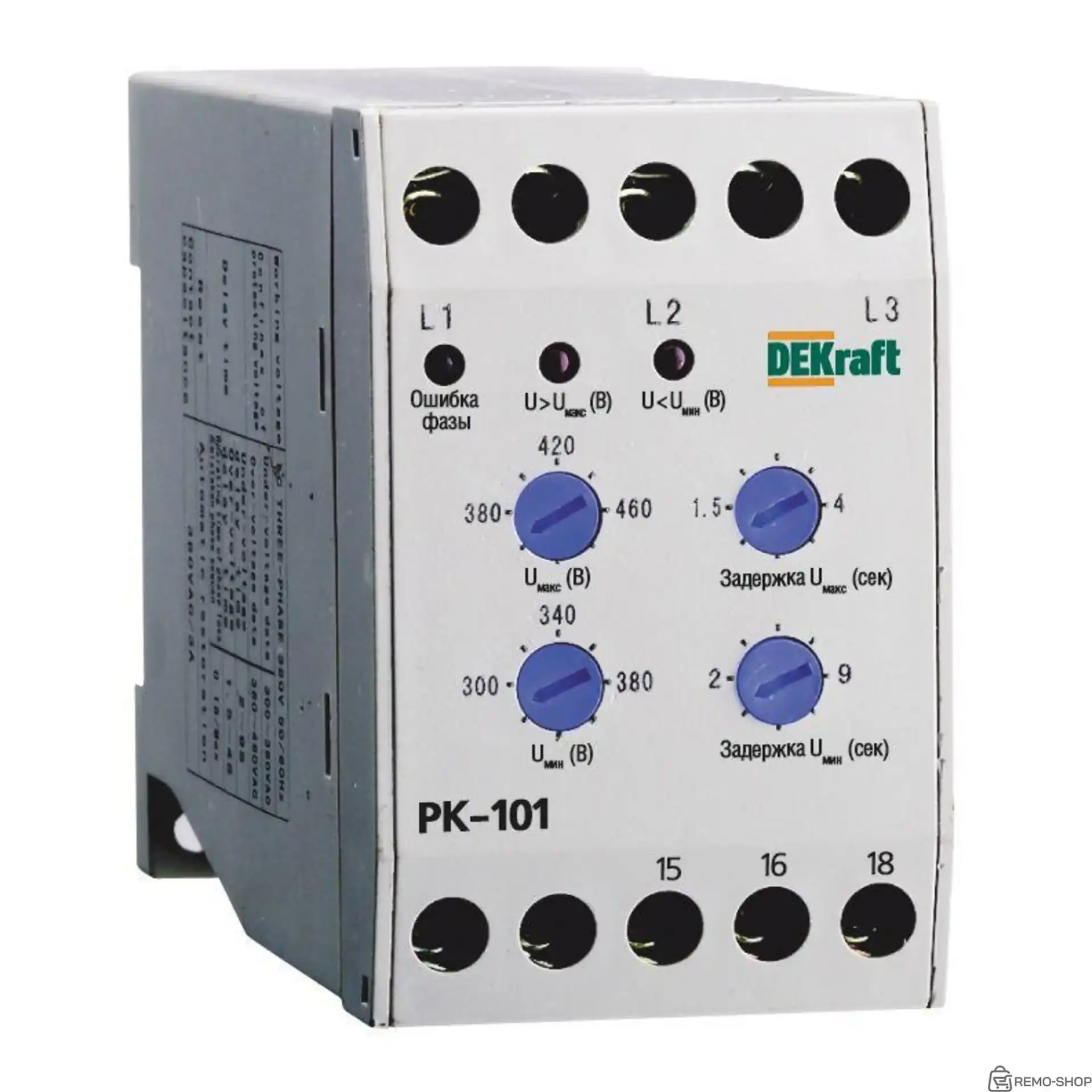 Реле контроля фаз РК-101 380В тип 02