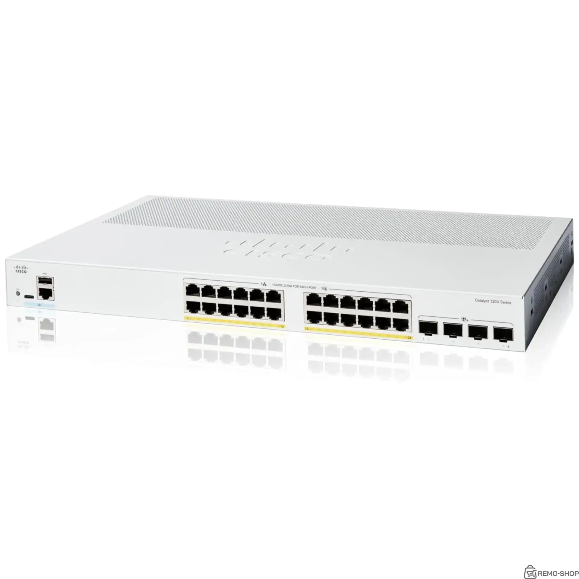 Коммутатор Cisco Catalyst 1200 с 24 портами PoE+ и 4 10G SFP+ фото 3